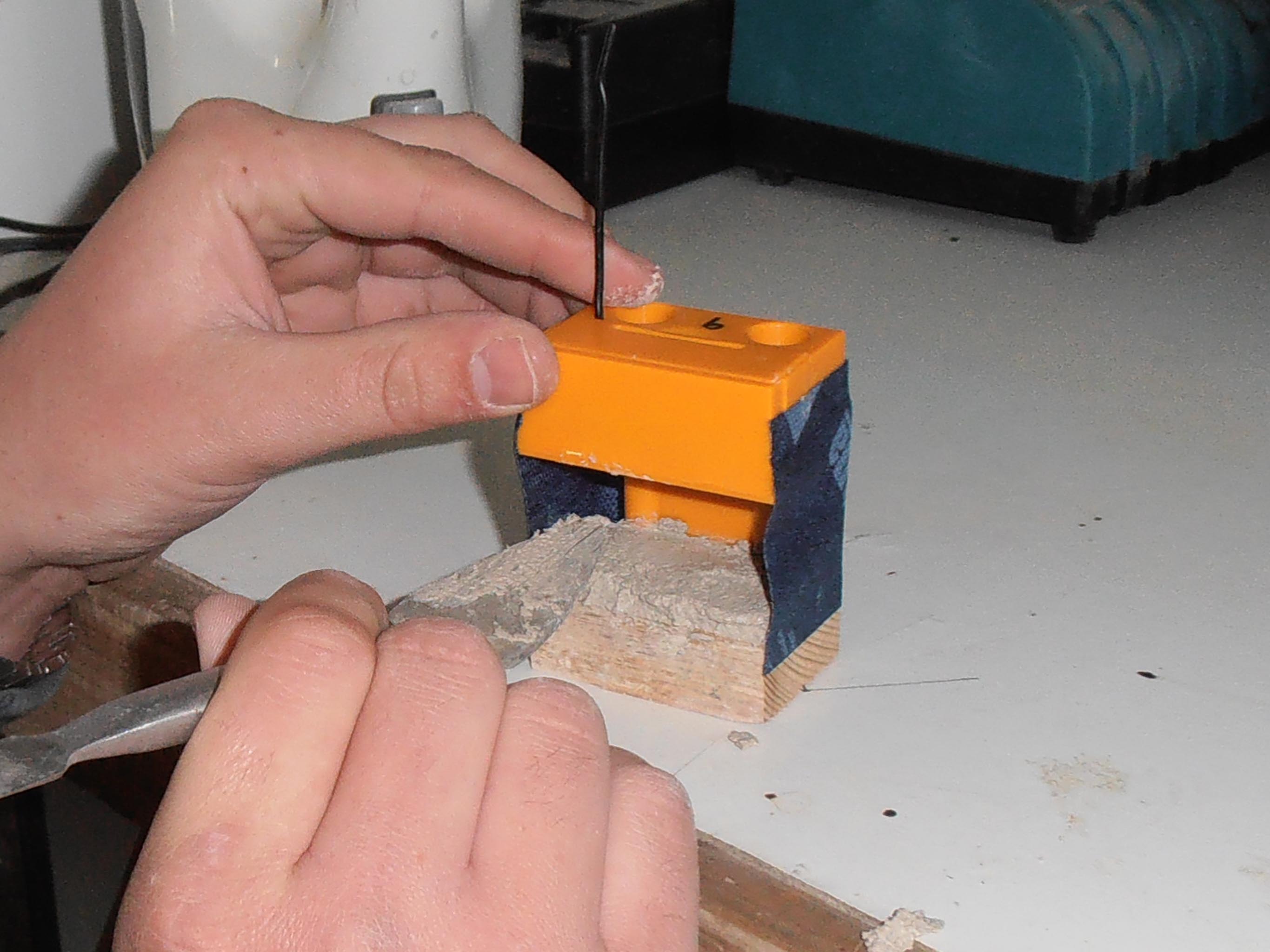 OmniSense GE HygroTrac Temperature. Humidity Moisture Sensor Embeddded in Brick Wall System